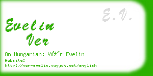 evelin ver business card